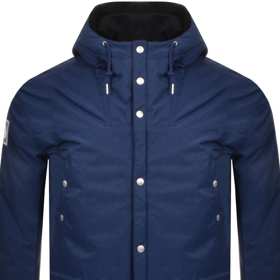 Alternative Image for ProductPretty Green Melange Hooded Jacket Navy2
